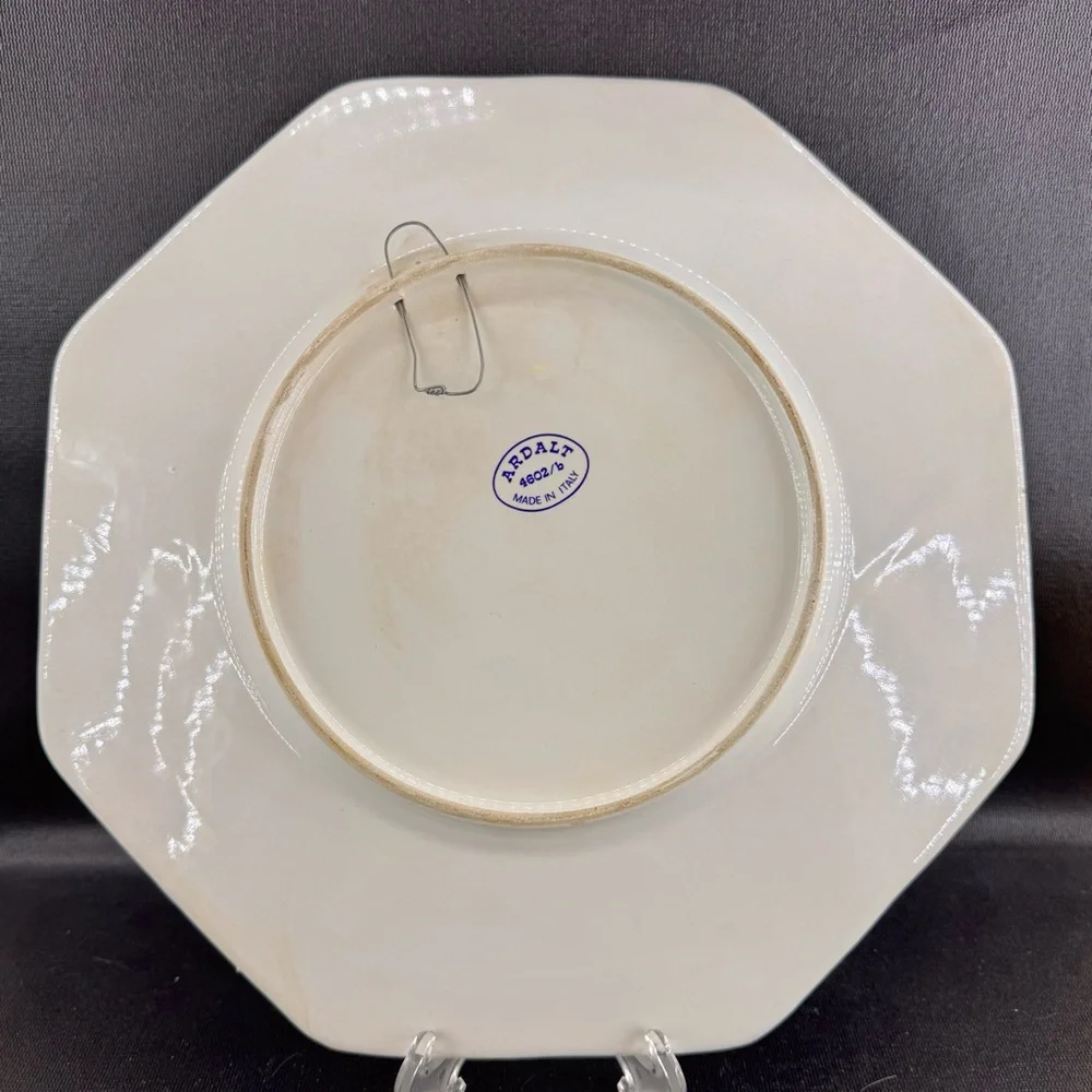 Vintage Ardalt Japanese Inspired Decorative Wall Plate 4602/b Made In Italy 12”